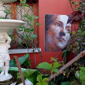la niña del gato pedro lira stretart mosaic pixelart 02