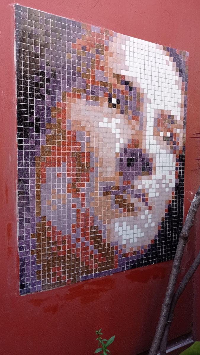 la niña del gato pedro lira stretart mosaic pixelart 03