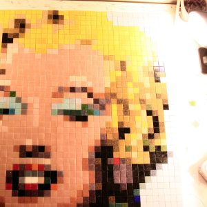 marilyn warhol stretart mosaic pixelart 01