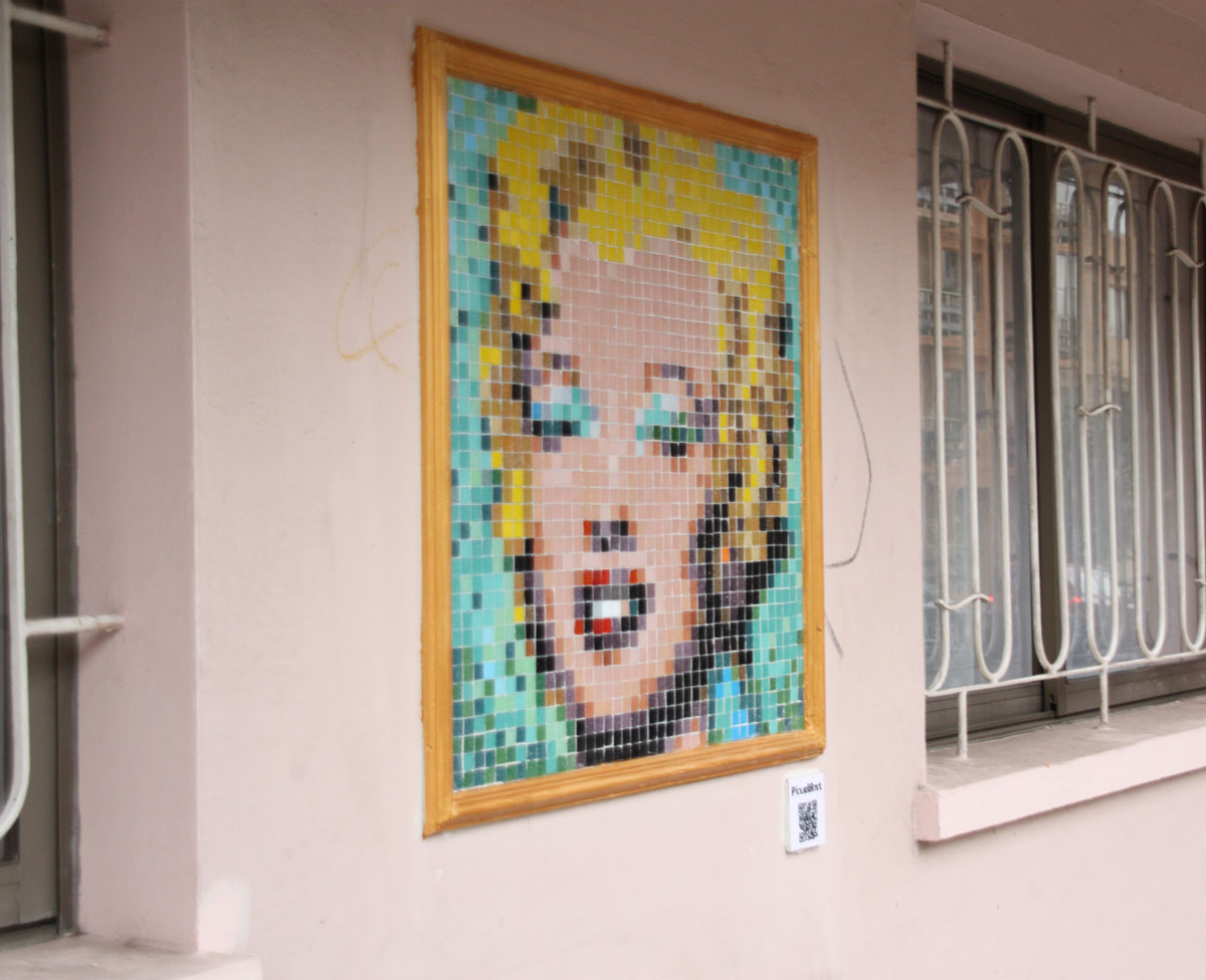 marilyn warhol stretart mosaic pixelart 03