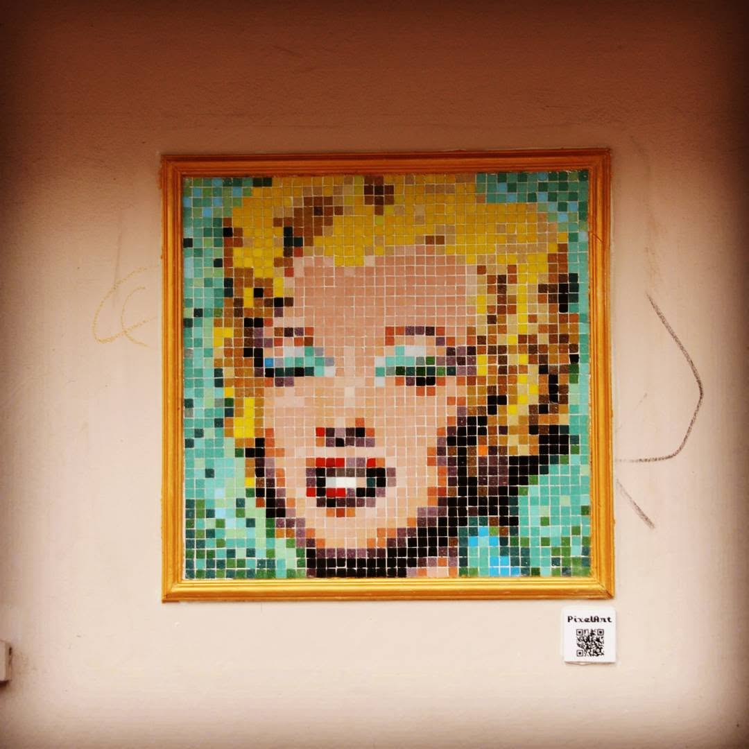 marilyn warhol stretart mosaic pixelart 04
