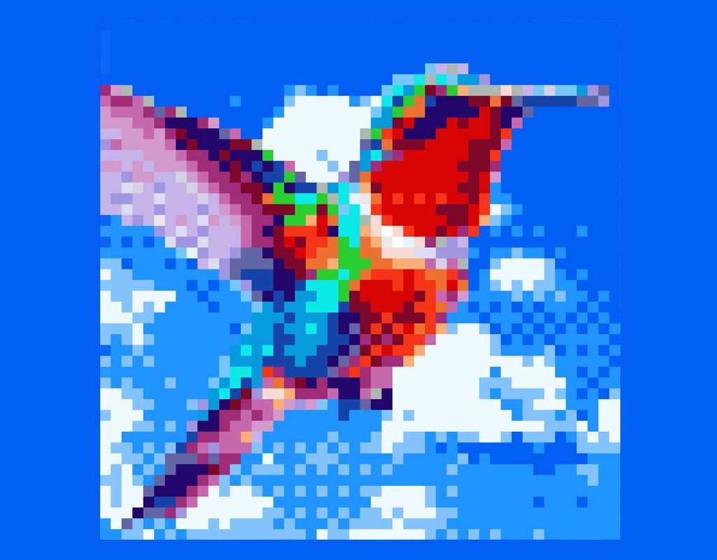 nuestros parques pixelart mural