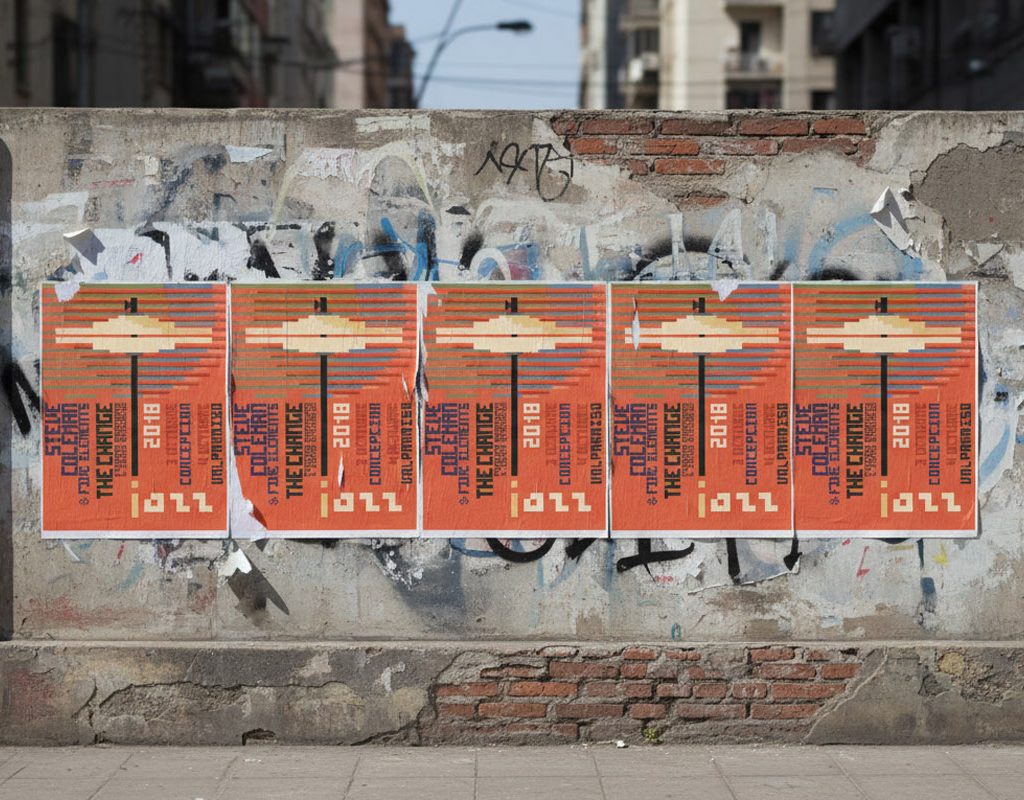 Original Poster Chile Jazz Festival 180x240 Valparaíso Concepción 2018 by PixelArt