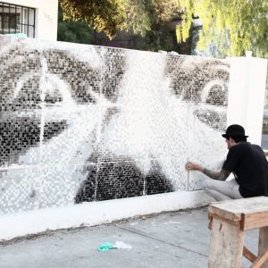 salvador dali pixelart mosaic 01