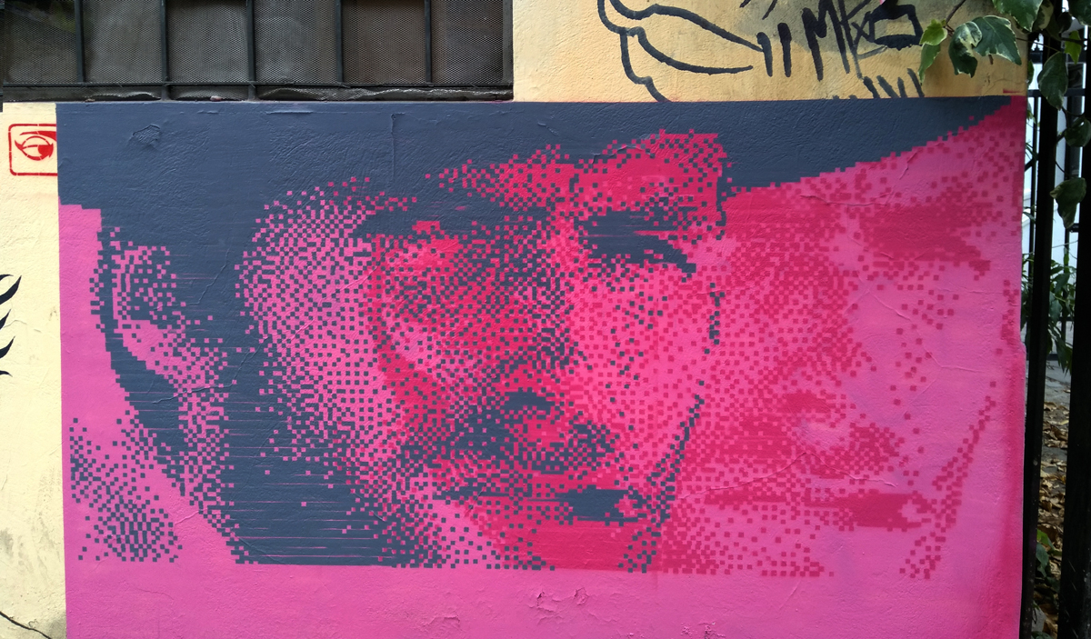 stencil clint esatwood pixelart streetart 03