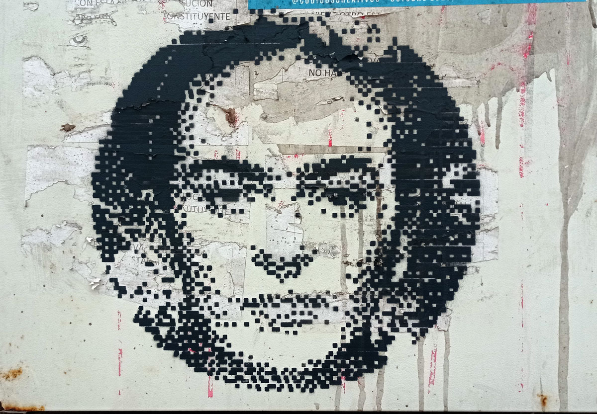 stencil frida khalo pixelart streetart 02