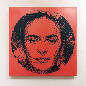 stencil frida khalo pixelart streetart 04