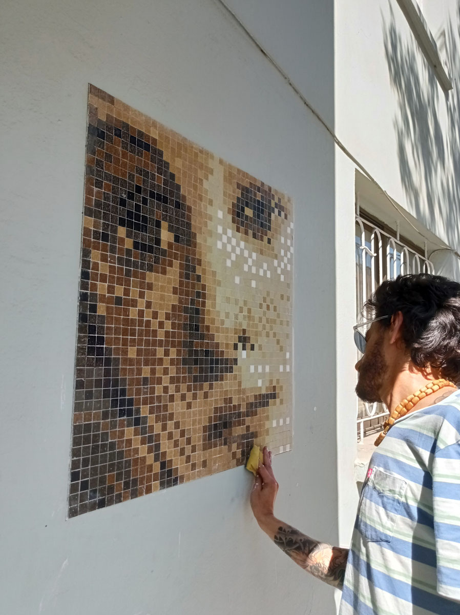 venus botticelli reconstruction stretart mosaic pixelart 02