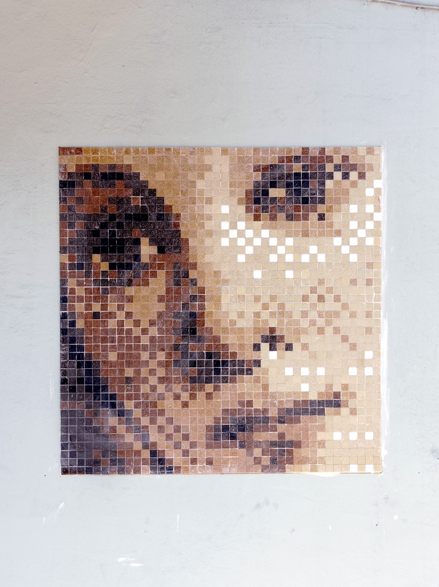 venus botticelli reconstruction stretart mosaic pixelart 04