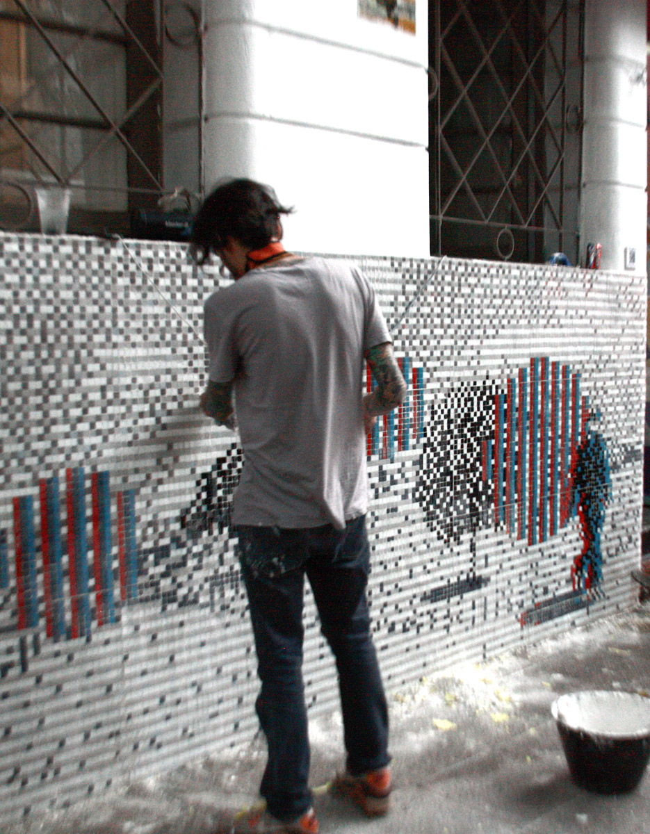 viaje cinetico streetart pixelart 00