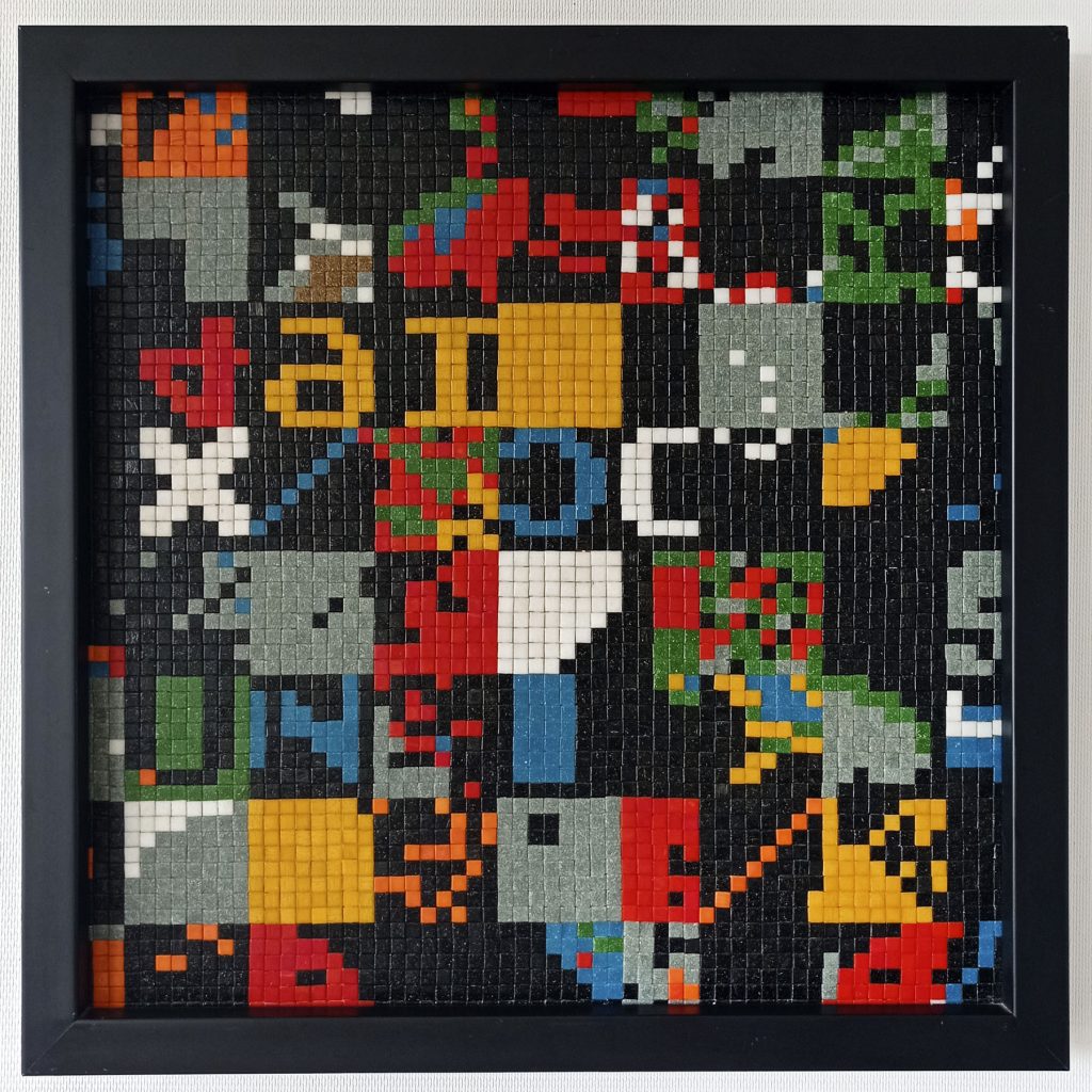 ram ok rom ok pixel art mosaic